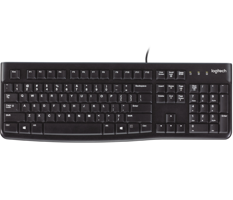 Logitech K120 Corded keyboard USB QWERTY English Black - 920-002501